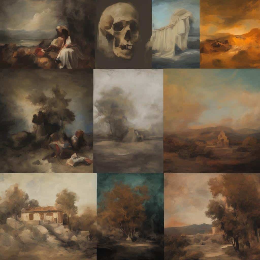 Ιστορικά έργα τέχνης από την αρχαία Ελλάδα μέχρι τη σύγχρονη εποχή, αναδεικνύοντας την εξέλιξη της τέχνης και της έκφρασης.